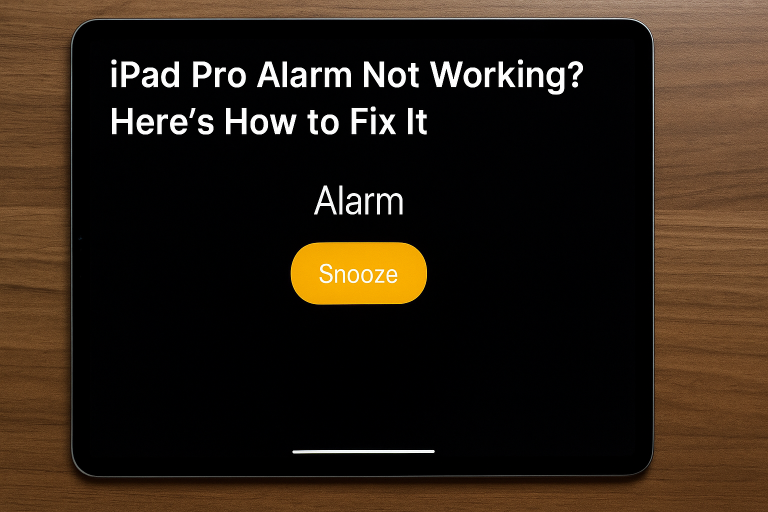 iPad Pro Alarm Not Working? Here’s How to Fix It