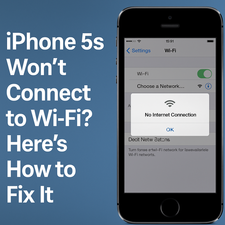 iPhone 5S Won’t Connect to Wi-Fi? Here’s How to Fix It