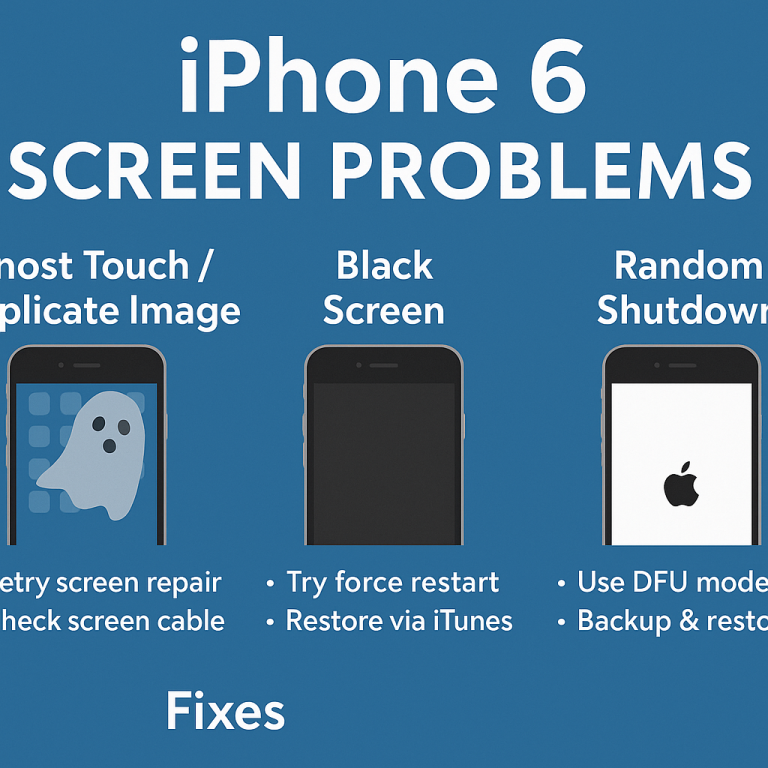 iPhone 6 Screen Problems: Ghost Touch, Black Screen, and Random Shutdown Fixes