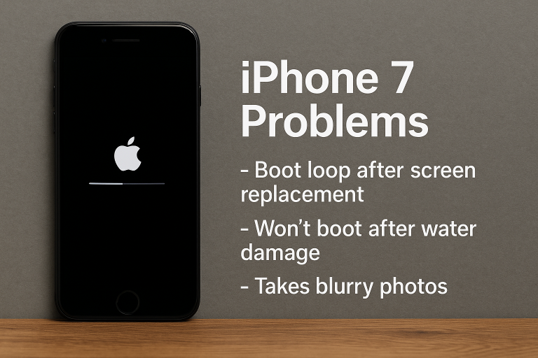 iPhone 7 Stuck in Boot Loop, Won’t Boot After Water Damage, or Takes Blurry Photos? Here’s What to Do