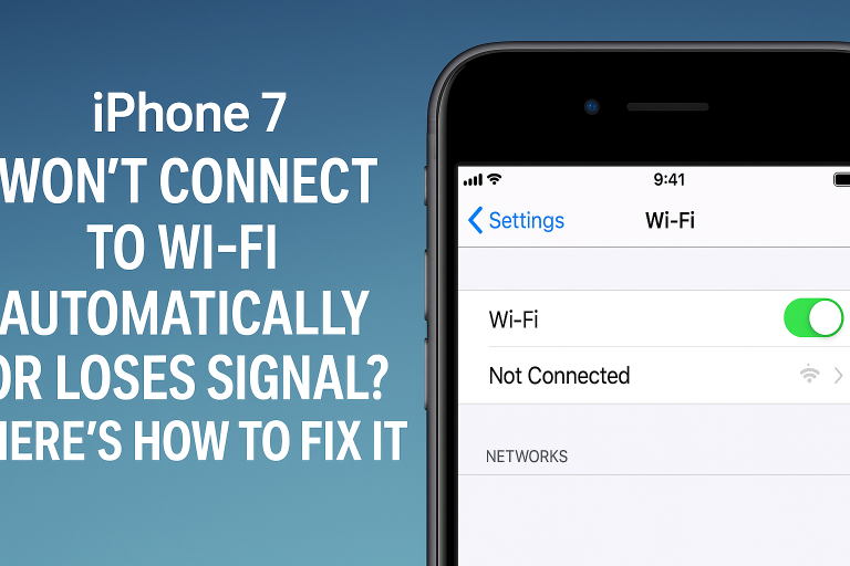 iPhone 7 Won’t Connect to Wi-Fi Automatically or Loses Signal? Here’s How to Fix It