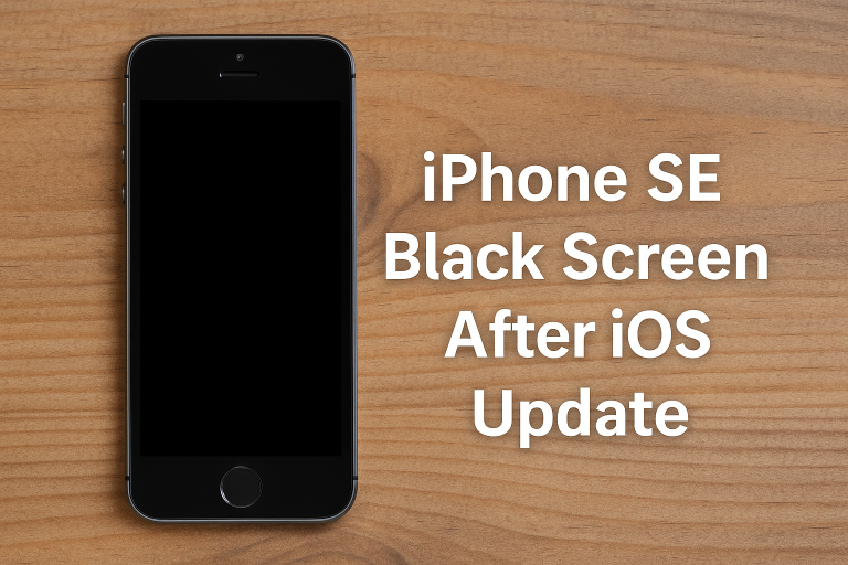 iPhone SE Stuck on Black Screen After iOS Update? Here’s How to Fix It