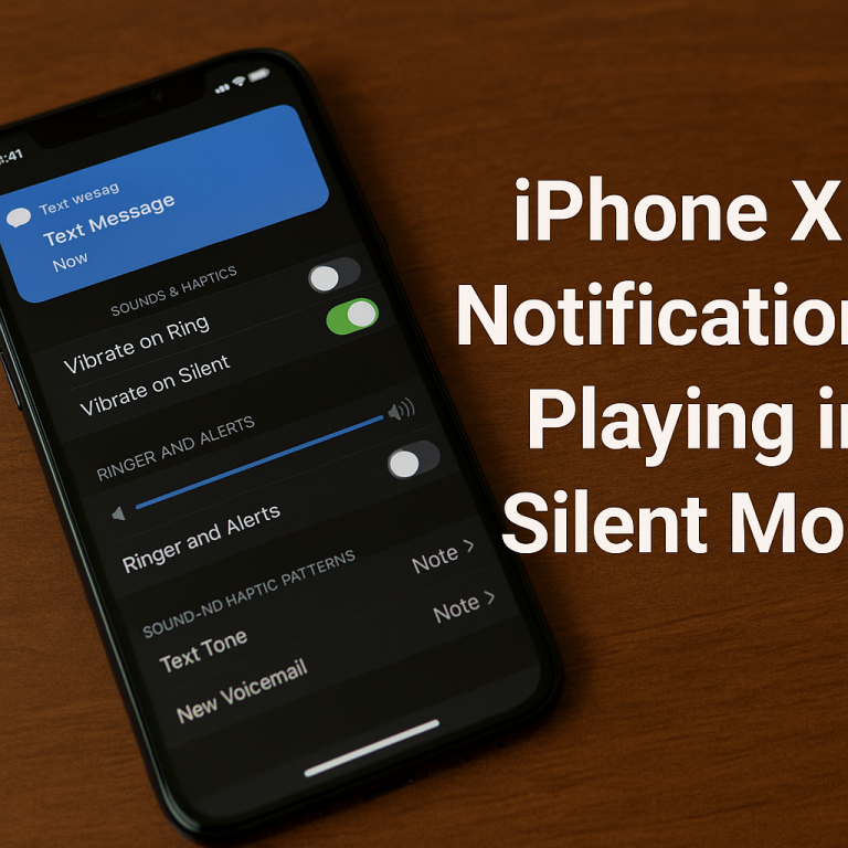 iPhone X Playing Notifications in Silent Mode? Here’s How to Fix It
