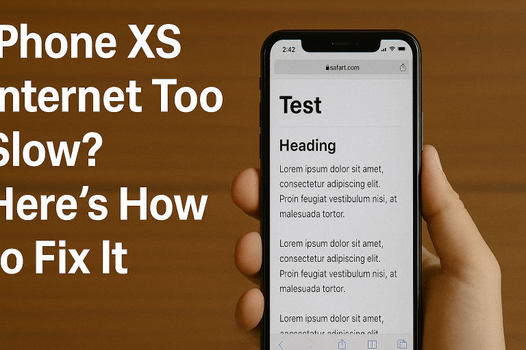 iPhone XS Internet Too Slow? Here’s How to Fix It