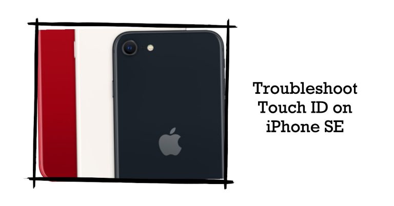 iphone se touch id not working