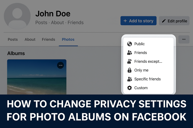 How to Change Privacy Settings for Photo Albums on Facebook