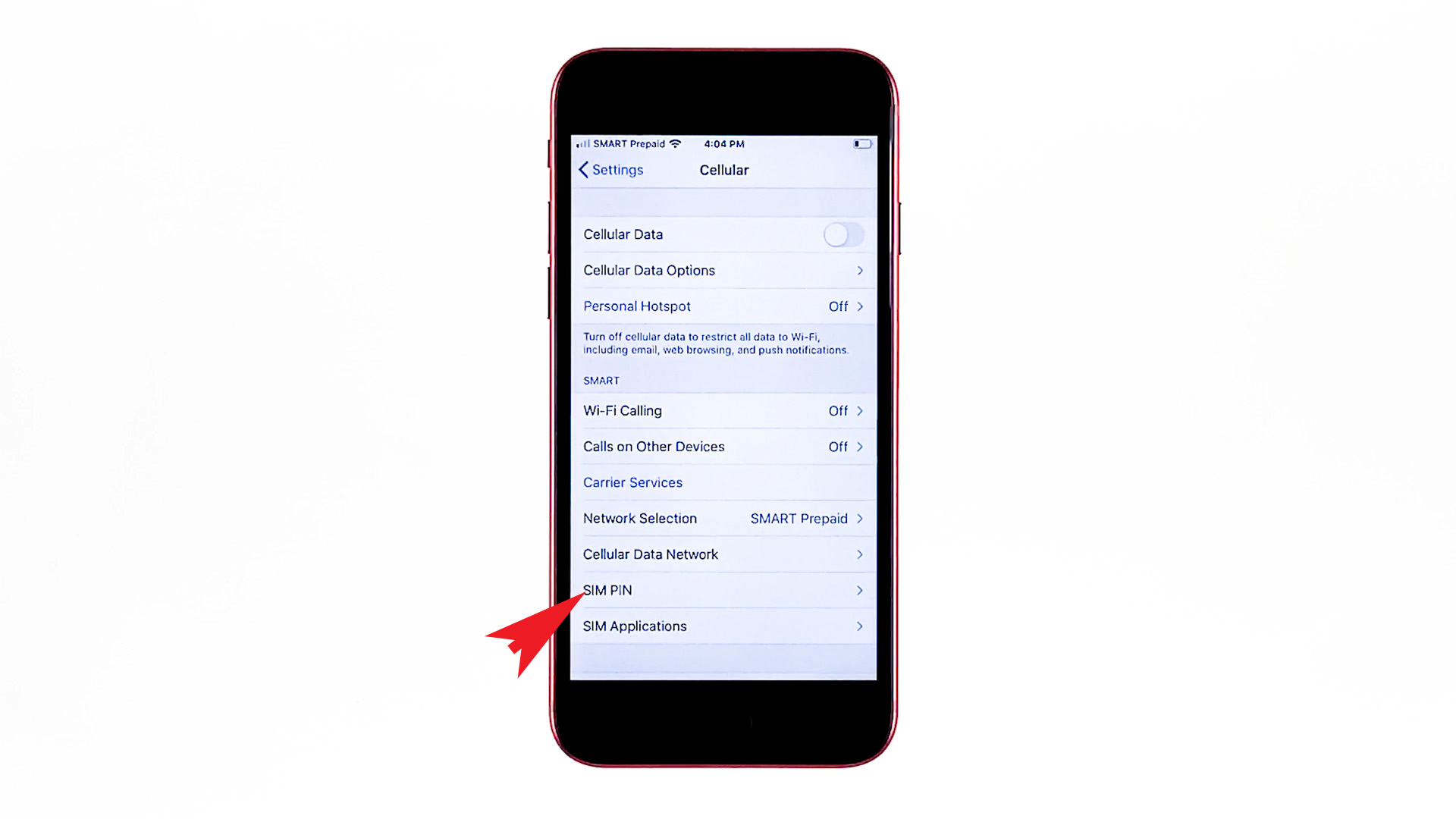 set-change SIM PIN iPhone SE 2020 - SIM