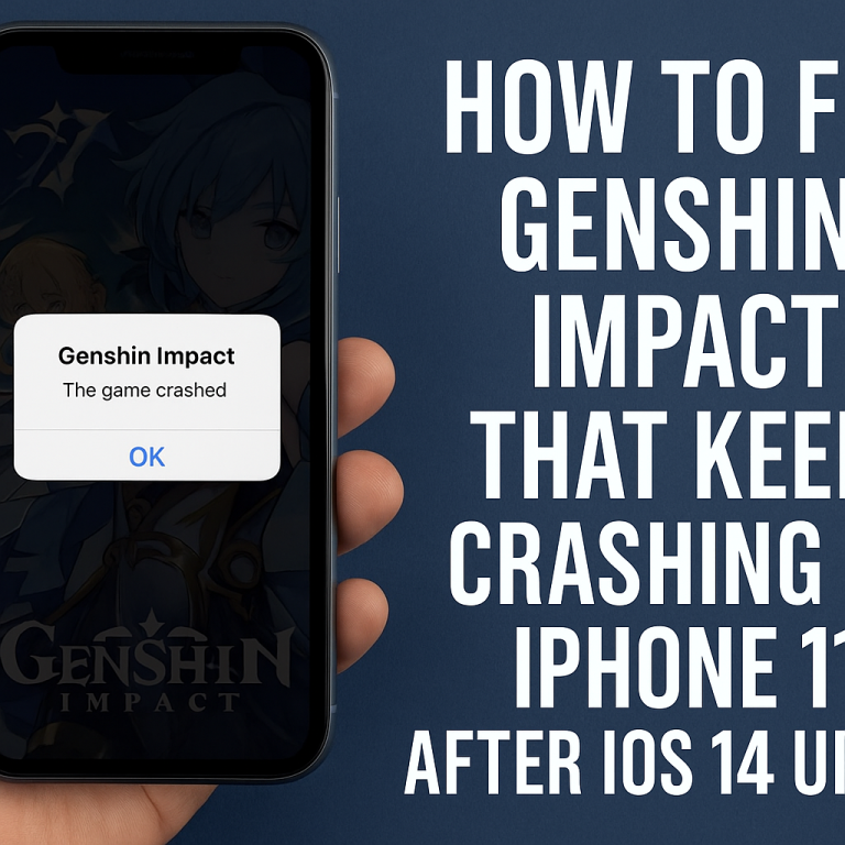 How to Fix Genshin Impact That Keeps Crashing on iPhone 11 After iOS 14 Update