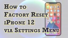 factory reset iphone12 via settings featured