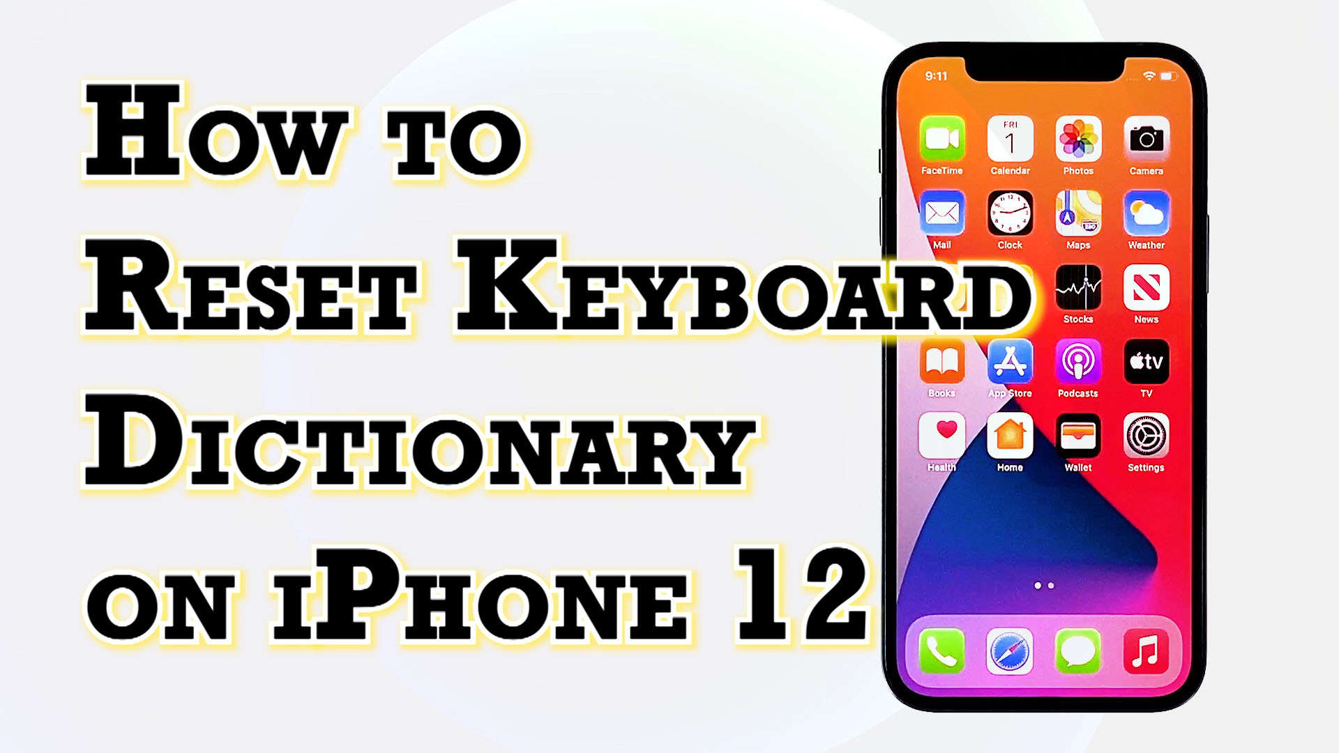 reset keyboard dictionary iphone12featured iKream