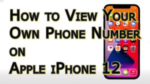 How to View SIM Number on iPhone 12 |Own Phone Number