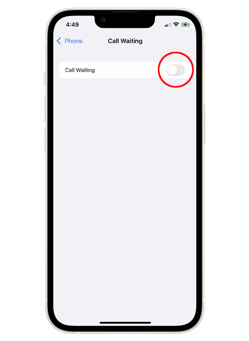 enable call waiting on iphone 13 4