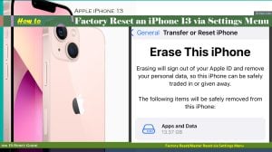 How to Factory Reset iPhone 13 via Settings | Erase all Data