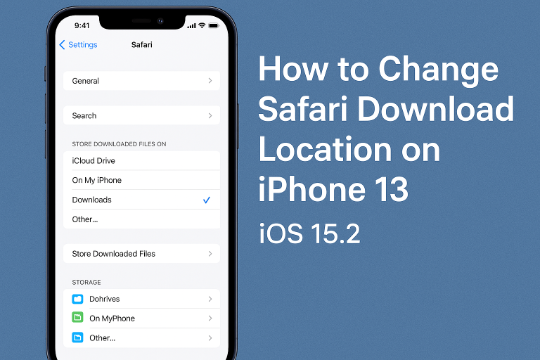 How to Change Safari Download Location on iPhone 13 (iOS 15.2)