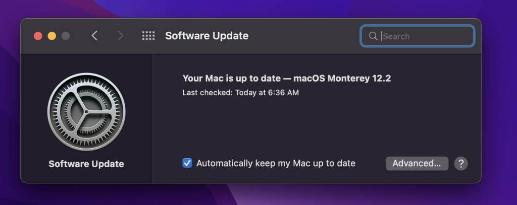 Get the latest MacOS updates