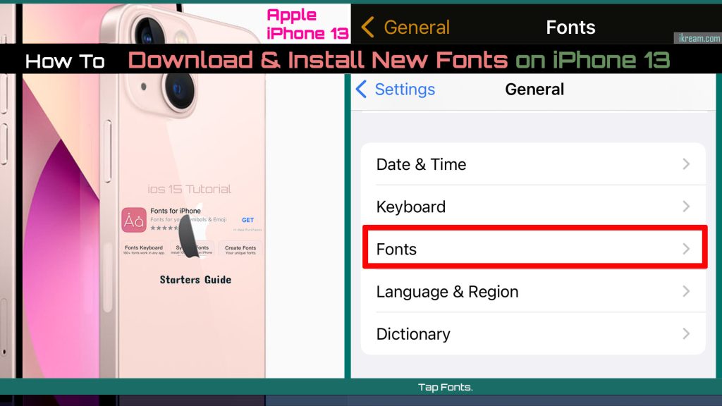 download and install new font iphone13 ios15 fonts