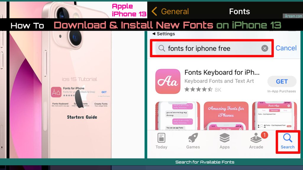 How to Download and Install New Fonts on iPhone 13 6 download and install new font iphone13 ios15 search