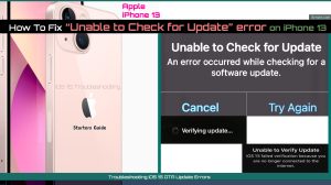 How to Fix iPhone 13 Unable to Check for Update error
