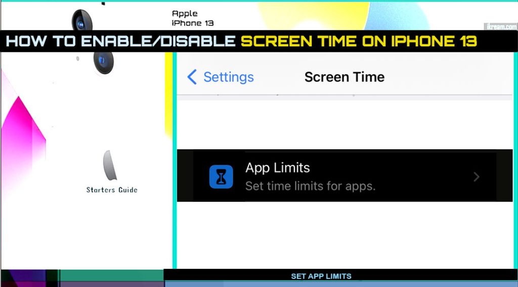 How to Turn Screen Time On and Off on iPhone 13 8 enable disable screen time iphone13 AL