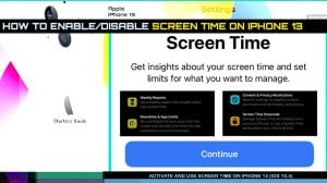 How to Turn Screen Time On and Off on iPhone 13