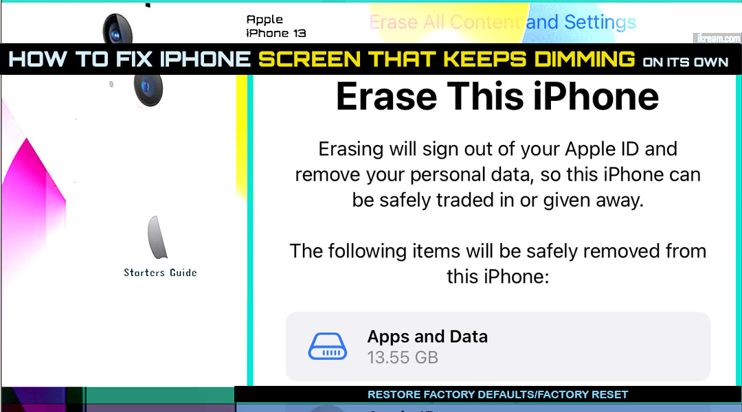 How to fix the iPhone 13 Brightness that keeps Dimming iKream