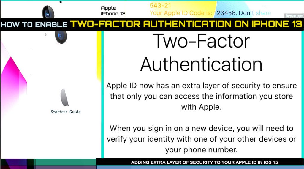 turn on two factor authentication iphone13 featured