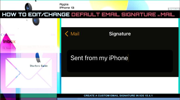How to Change Default Email Signature on iPhone 13 Mail