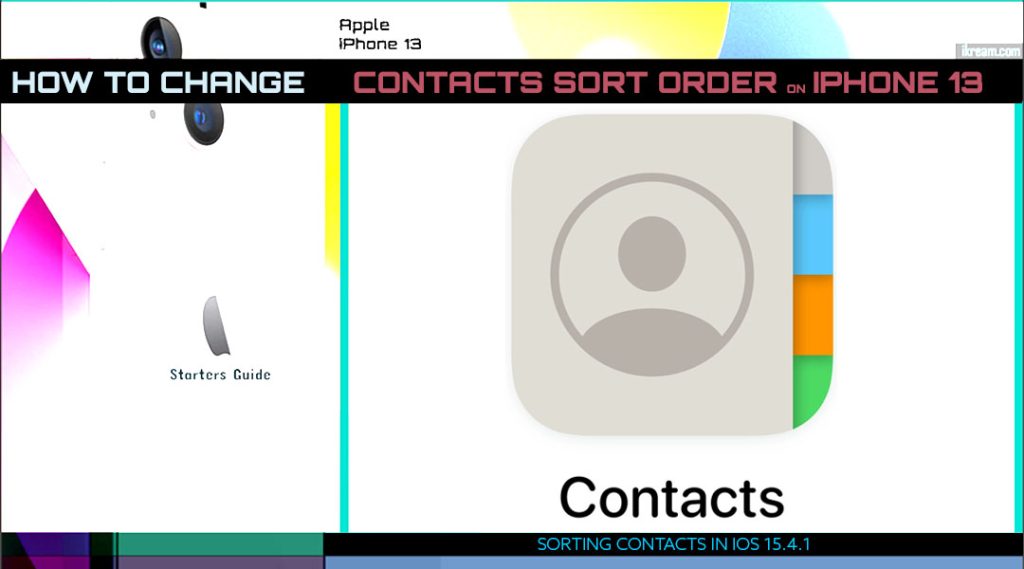 change iphone13 sort contacts order featured