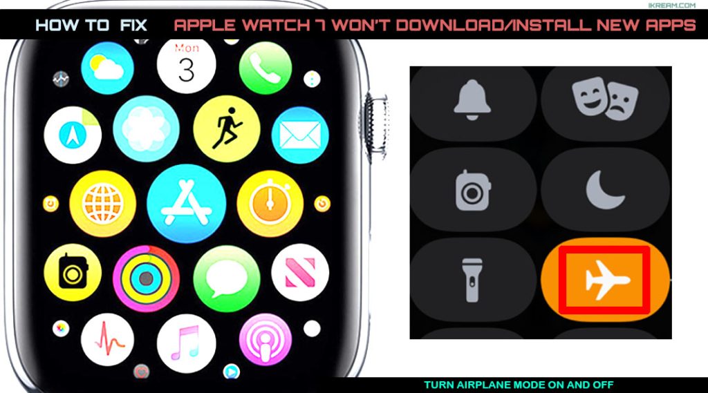 fix apple watch7 cannot download install apps APMODE