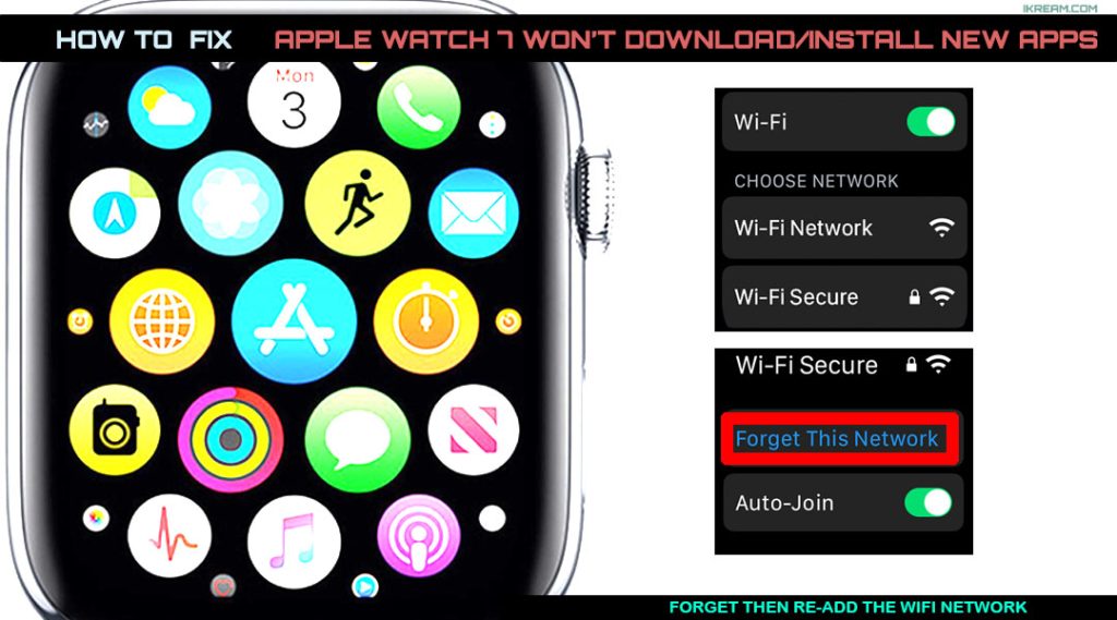 fix apple watch7 cannot download install apps WIFIREFRESH