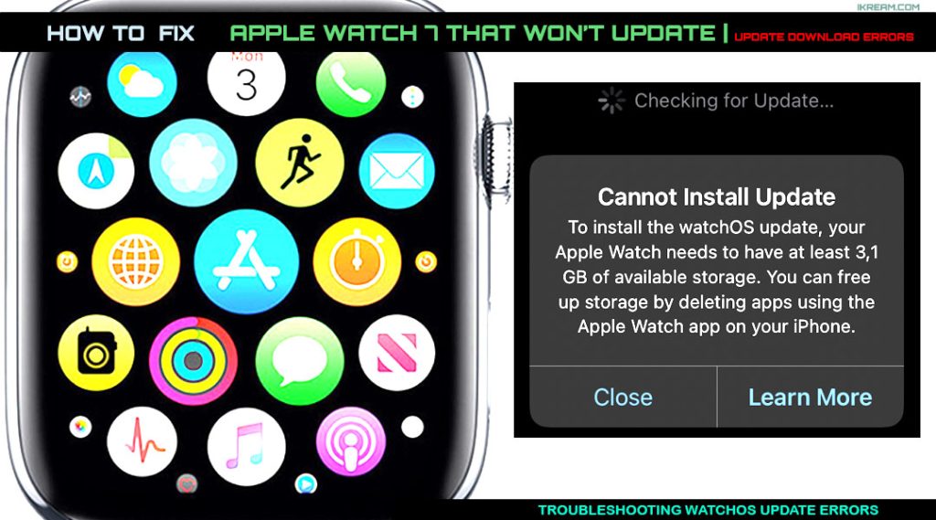 fix apple watch7 wont update featured