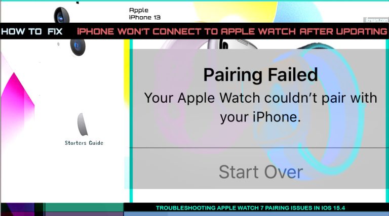 iPhone 13 Not Connecting to Apple Watch 7 After iOS Update? Here’s How to Fix It