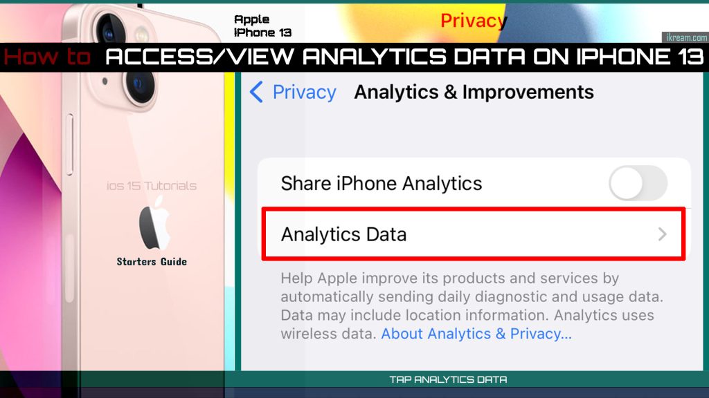 view analytics data iphone13 ios15 AD