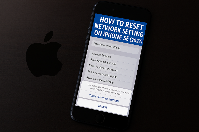 How to Reset Network Settings iPhone SE 3 (2022)
