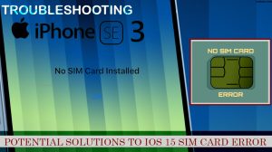 How to Fix No SIM card detected error on iPhone SE 3 (2022)