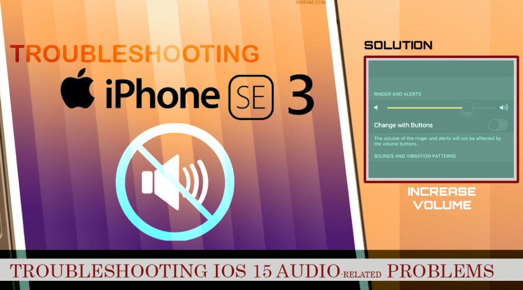 iphone se3 2022 no sound fix VOLUME UP