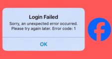 facebook login error