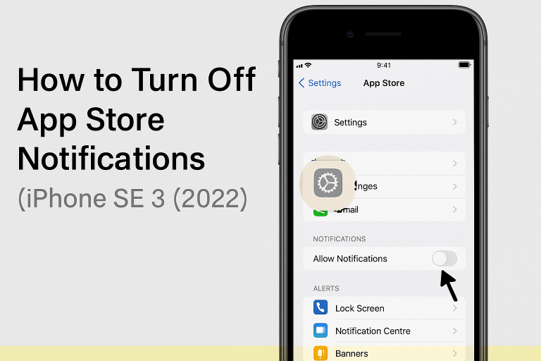 How to Turn Off App Store Notifications on iPhone SE 3 (2022)