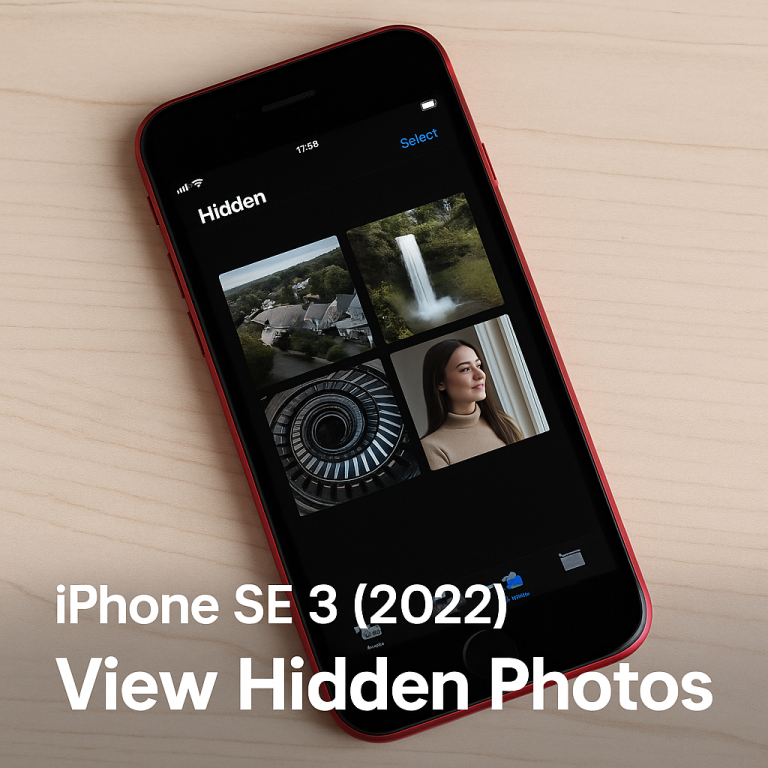How to View Hidden Photos on iPhone SE 3 (2022)