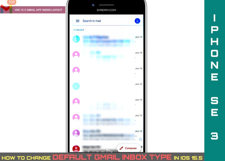 How to Change the Gmail Inbox Type on iPhone SE 3