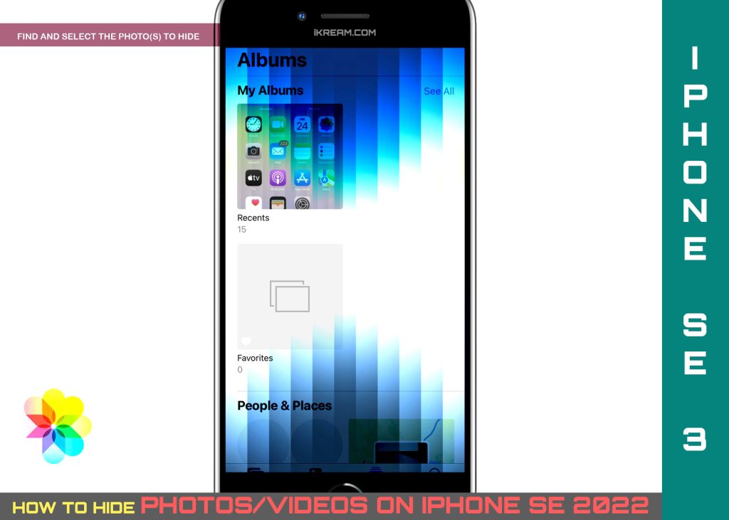 How to Hide a Photo on iPhone SE 3 2022 3 hide photos videos iphone se3 SELECT