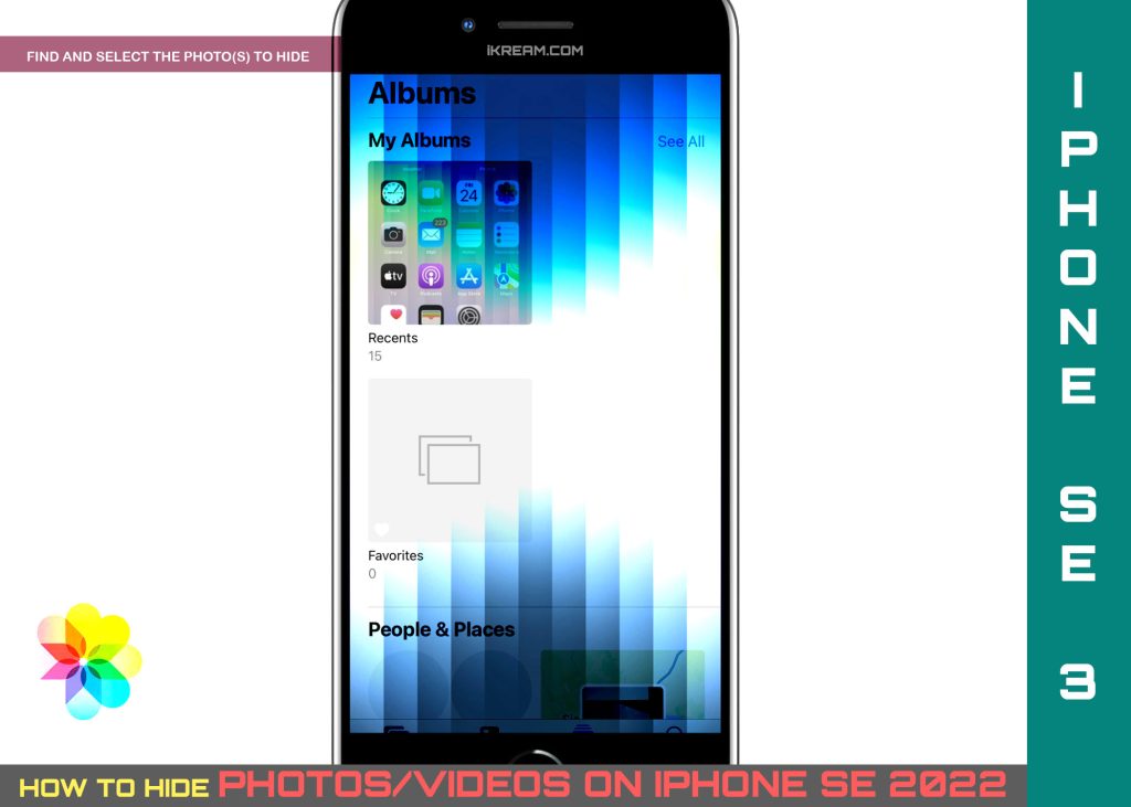 hide photos videos iphone se3 SELECT