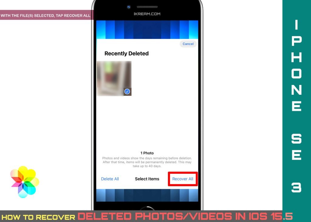 recover deleted photos on iphone se3 RA