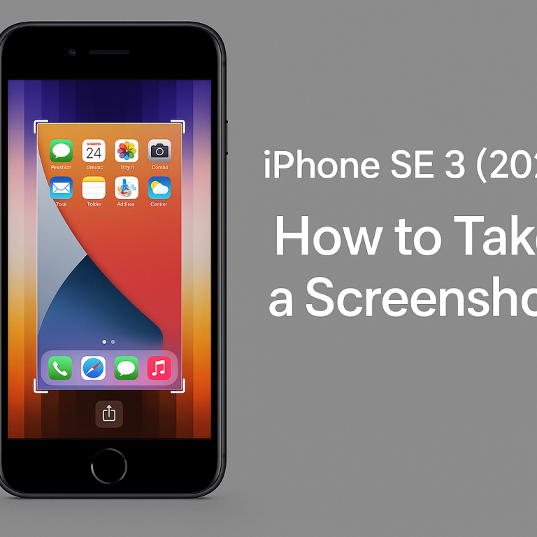 How to Take a Screenshot on iPhone SE 3 (2022)