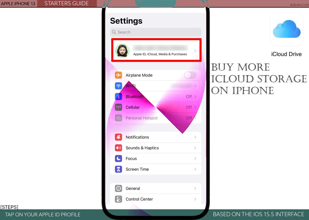 buy more icloud storage iphone13 APPLEID