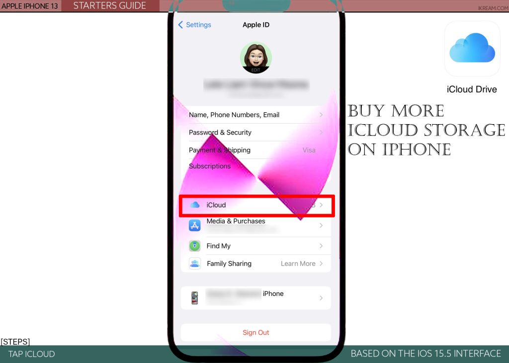 buy more icloud storage iphone13 ICLOUD