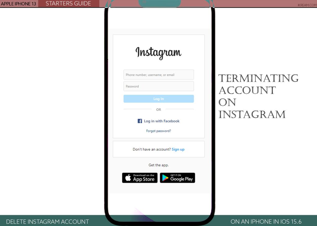 delete instagram account on iphone13 featured