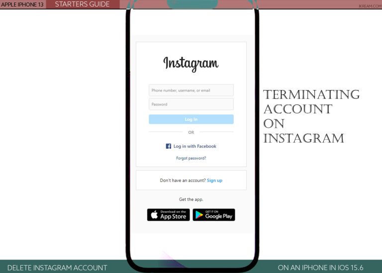 How to Delete Your Instagram Account on iPhone 13 (iOS 15.6)
