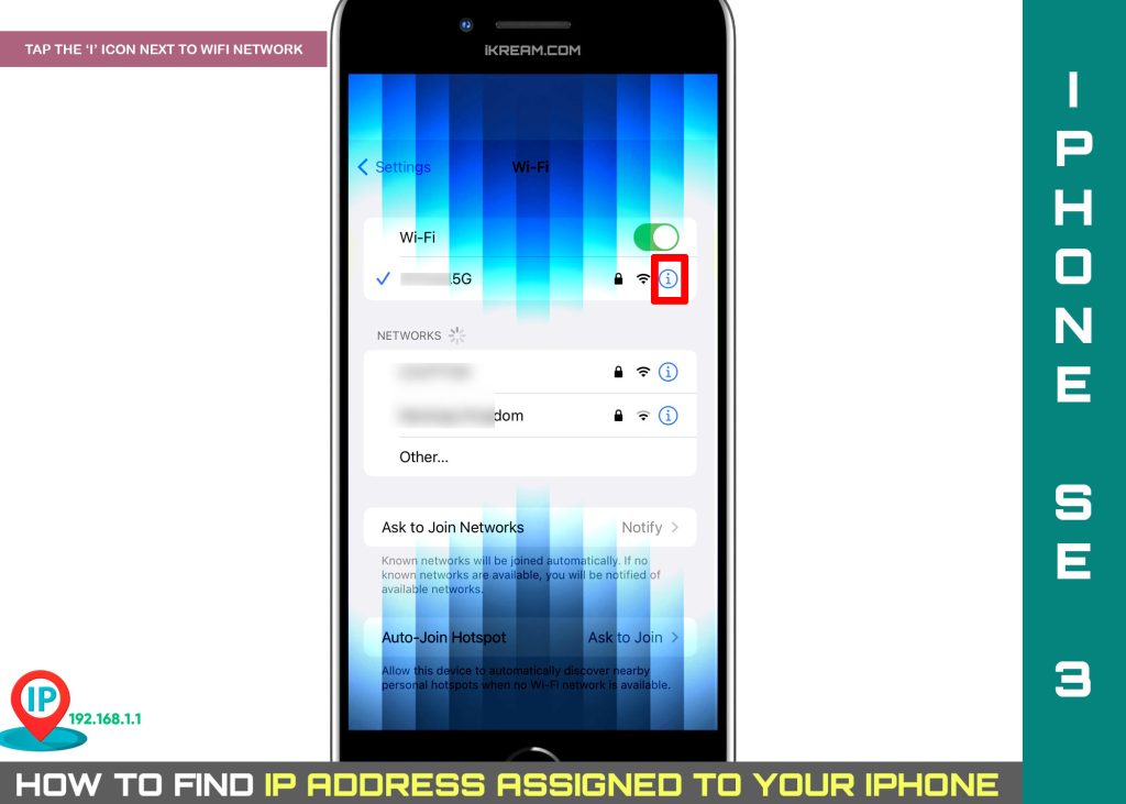 How to View/Find iPhone IP Address 4 find iphone ip address ios15 INFORMATION
