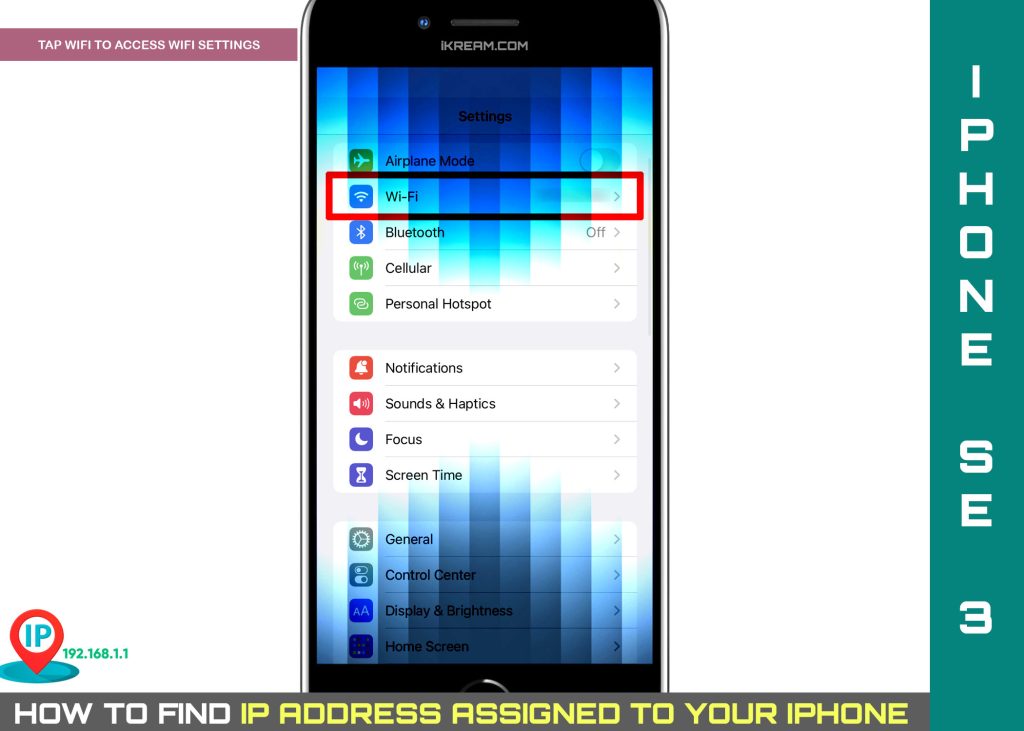How to View/Find iPhone IP Address 3 find iphone ip address ios15 WIFI